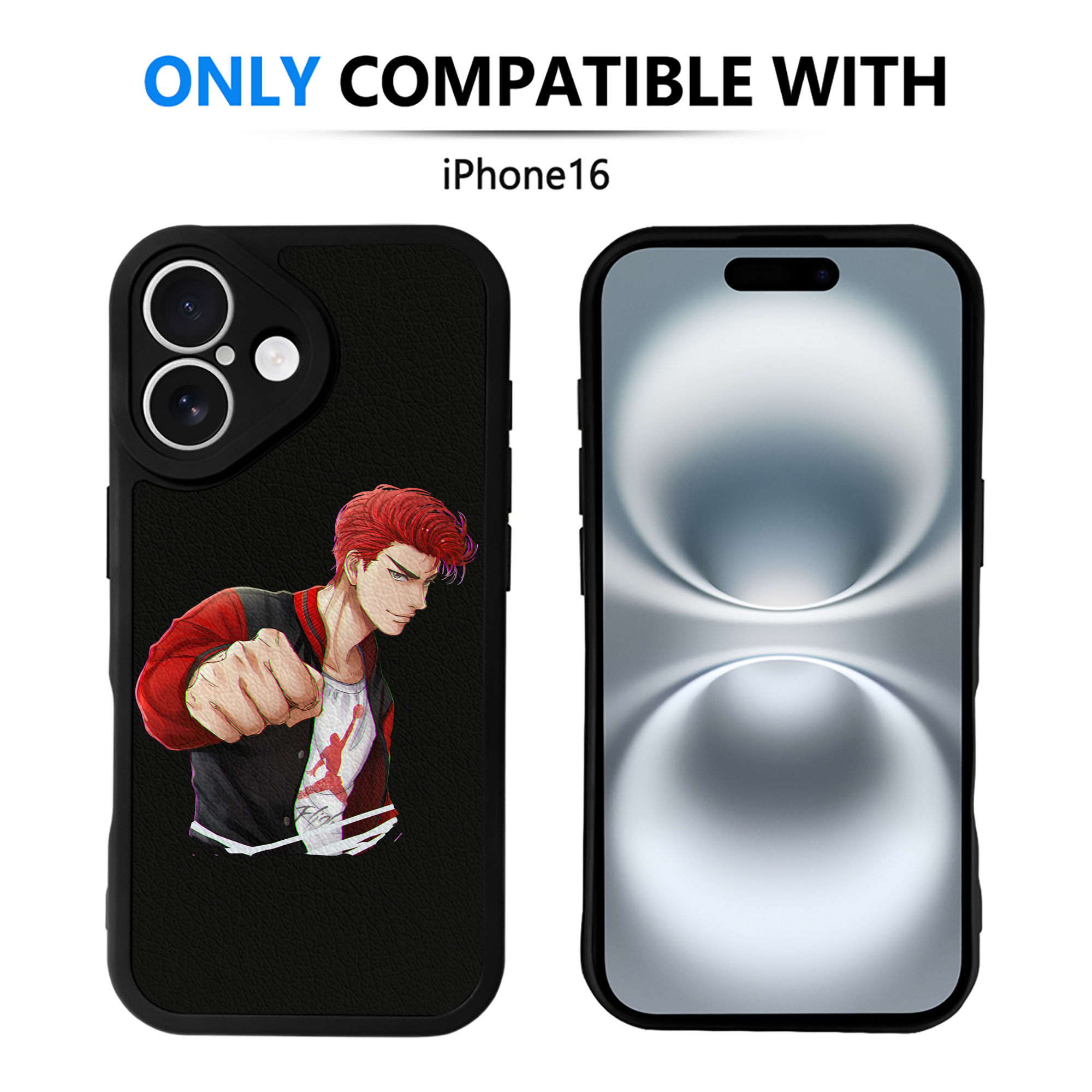 （画像用） SLAM DUNK／スラムダンク 【iPhone 16シリーズ対応】シリコンスマホケース（レザー調） 材質：シリコン